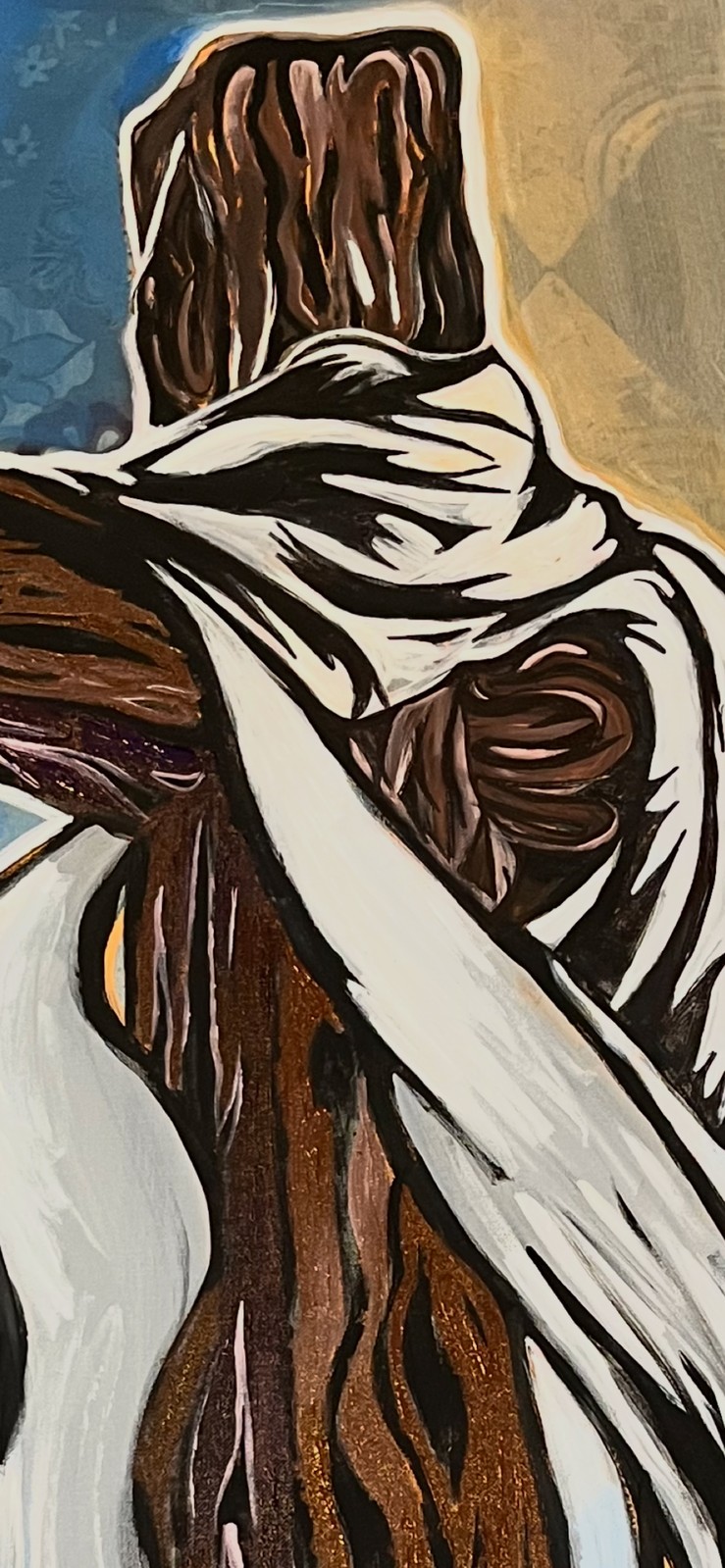 Crown of Thorns, original acrylic painting by Franco Piperis